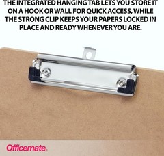Elegant Letter Size Recycled Wood Clipboard with Low Profile Clip – Eco-Friendly