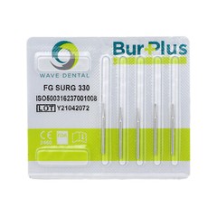 WAVE Dental Oral Surgical Carbide Burs Pear FG #330 Bur Length 25mm High Speed