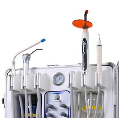 Mobile Dental Delivery Unit +Curing Light/ Dental Folding Chair Air Turbine Unit
