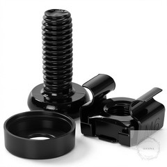 50 Pack M6 x 16mm Rack Mount Cage Nuts, Screws & Washers for Server Cabinet