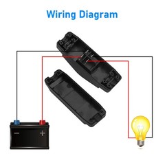 Waterproof Inline Cord Switch AC/DC 12-250V Lamp Appliance On/Off 14AWG, 16AWG