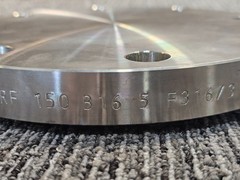 Chandan India 4” BLRF #150 B16.5 F316/316L SA/A182 CH-23441, 9″ Dia Blind Flange