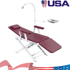 Unidad de entrega móvil dental portátil Compresor de aire Succión 4Hole / Silla