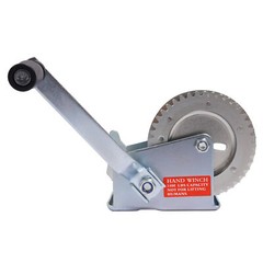 Steel Hand-Crank Marine Winch w/ Ratchet for Boat Trailer 1400LBS Universal ATV