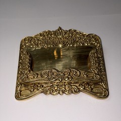 Ornate Heavy Duty Brass Business Card Holder ~ Made In India For Liards ~ NEW