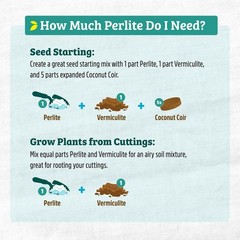 Horticultural Perlite 8qt HeavyDuty Soil Aeration Drainage for Indoor Outdoor G