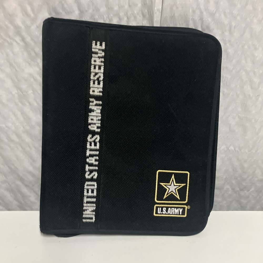 United States Army Reserve Black Portfolio Folder Binder 13” X 11”
