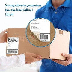 100-10000 4×6 Fanfold Direct Thermal Shipping Labels for Zebra & Rollo Printers