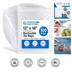 Durable 2 Mil Clear Zip Poly Bags – 100 Pack for Packing and Organizing