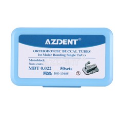 AZDENT Dental Orthodontic Buccal Tubes 1st 2nd Molar Tube Roth MBT 022 Bondable