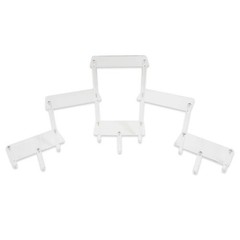 Clear Acrylic Multiplatform Display Stand – 6 Platform Tiered Riser