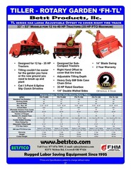 48″ Offsetable 3-point Rotary Tiller FH-TL125