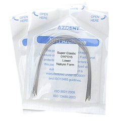 AZDENT Dental Orthodontic Arch Wires Super Elastic Niti Nature Form Rectangular