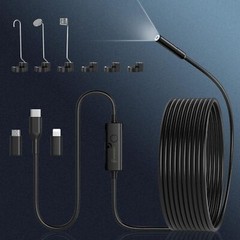 Endoscope Camera with Light, 1920P HD Borescope Camera with 8 LED Lights 16.4ft