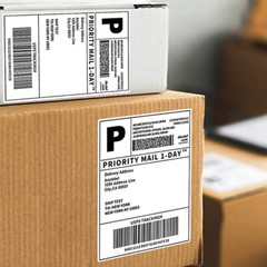 500 4″x6″ Fanfold Direct Thermal Shipping Labels for Zebra and Rollo Printers