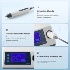 Ultrasonic Cutter Ultrasonic Cutting Knife for Plastic PVC PET w/ 5 Blades
