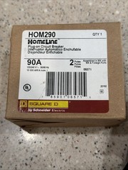 Square D HOM290 2 Pole 90 Amp Circuit Breaker *NEW IN BOX* US SELLER
