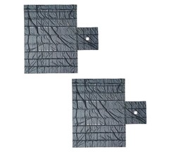 2 Pack Black Superlight 14oz Flatbed Trailer Lumber Tarp 24×27 (8′ Drop)