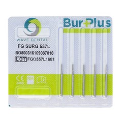Wave Dental Carbide Burs High Speed Friction Grip 19mm Surgical FGOS FG 25mm