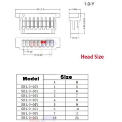 JST SH1.0mm SH1.25mm ZH1.5mm 2-10Pin Micro Connector PCB Socket Plug Wire Cable