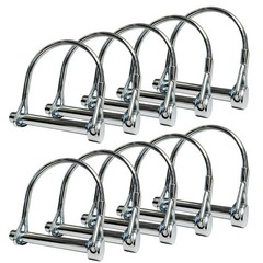 10 Pack, NRJSSCC Trailer Coupler Pin and 2.125 inches x 0.25 inches, Silver