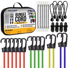 Frunop 30-Piece Heavy duty Assorted Bungee Cords Set Includes 10″, 18″, 32″, 40″