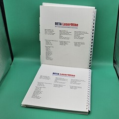 BETA LaserMike User Manual Book LOT Operators Z-MIKE & Model 501-195 Maintenance