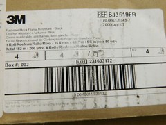3M Hook & Loop Roll;Black; Length (yd): 50.00 Qty 4 Rolls 7000049007