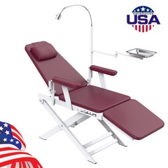Unidad de entrega móvil dental portátil Compresor de aire Succión 4Hole / Silla