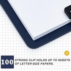 4 Pack Colored Clip Boards,Plastic Clipboards with Low Profile Metal Clip,Hangab