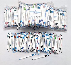 500 Bulk Misprint Pens Lot JAVALINA by HUB PEN White & Multicolor Mixed Case