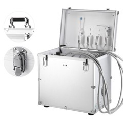 Dental Portable Mobile Delivery Unit System With Air Compressor 4Hole Suction