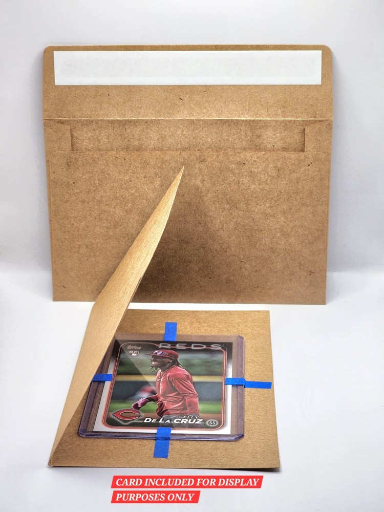 eBay Standard Envelope 4×6 With Protective Card ,Trading Card Shipping. 50 Pack