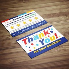 for eBay Seller Thank You Cards Purchase Order Notes Small Business -BUILD A SET