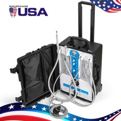 Dental Portable Delivery Unit Air Compressor Suction Strong /Weak suction 4Hole
