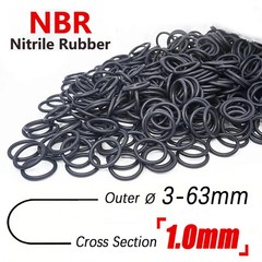 Nitrile Rubber O-Rings Seals 1.0mm Cross Section O Ring Sealing 1mm – 61mm ID