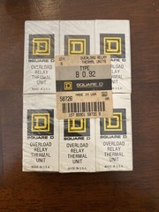 NIB Square D Type B Overload Relay Thermal Unit Sizes B0.44 – B70