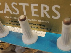 VTG MCM New NOS United States Floormates Casters Made USA Stem Type 5077 Wheels