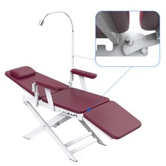Unidad de entrega móvil dental portátil Compresor de aire Succión 4Hole / Silla