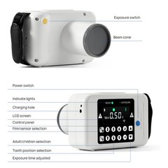 Portable Dental Mobile Unit Ray Digital Machine No Shield RVG Sensor Size 1/2