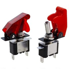 1pcs SPST ON/Off 2Pin Heavy Duty Rocker Toggle Switch with Cover 12V 20A for Car