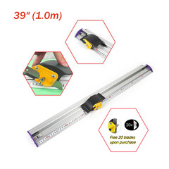 PVC PET Cutter w/ Ruler 79″ Manual Sliding KT Board Trimmer Cutting Ruler Photo