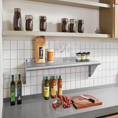 NSF Stainless Steel Shelf 18” x 48”, 400 lb Commercial Shelves Wall Mounted M…