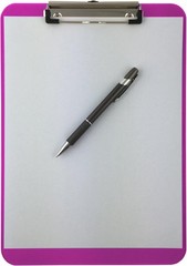 Trade Quest Plastic Clipboard Transparent Color Letter Size Low Profile Clip (Pa