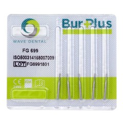Dental Carbide Burs FG 699 Friction Grip Flat End Taper Cross Cut High Speed