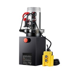 VEVOR 10 Quart Double Acting Hydraulic Pump 12V Dump Trailer Power Unit 2.1HP