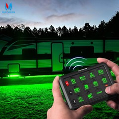 MICTUNING Wireless On/Off Switch Panel Toggle Circuit Relay Control System Box