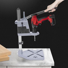 Electric Drill Hand Press Stand Bench Clamp Support Holder Tool Workbench Pillar