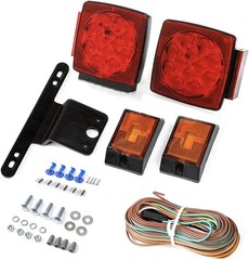 12V Led Trailer Light Kit Complete With Wiring Harness And Bracket