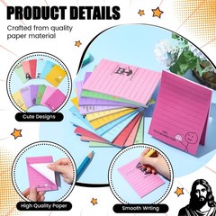 12 Pcs Funny Sticky Notes for Work 4×3 Inches Sarcastic Self Adhesive Notepad…